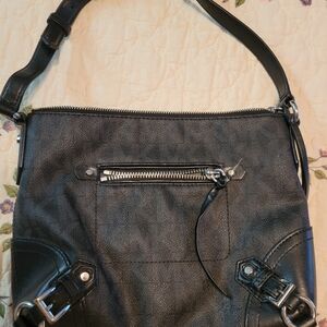 Black Leather Shoulder Bag